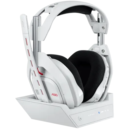 LOGITECH Astro A50 LIGHTSPEED Wireless Gaming Headset + Base Station - WHITE - 2.4GHZ - PLUGC - EMEA28-935 - 1