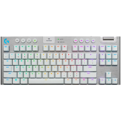LOGITECH G915 X LIGHTSPEED TKL Wireless Gaming Keyboard - WHITE - US INT'L - 2.4GHZ/BT - EMEA28i-935 - TACTILE - 1
