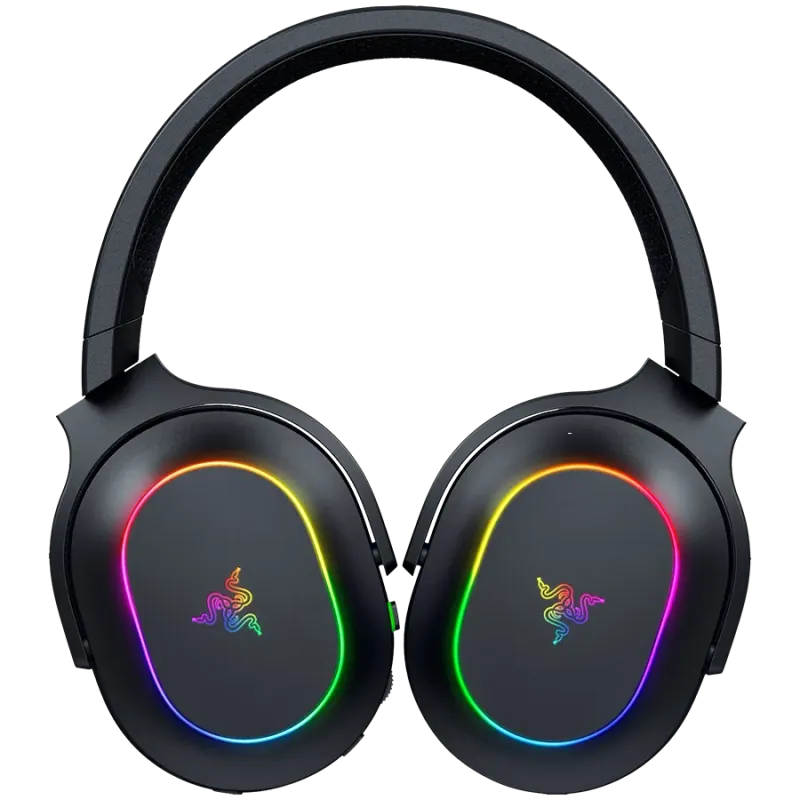 Razer Barracuda X Chroma, Gaming Headset, Black, Oval Ear Cushions, 2.4 GHz Wireless / Bluetooth, Breathable Fabric with Memory 