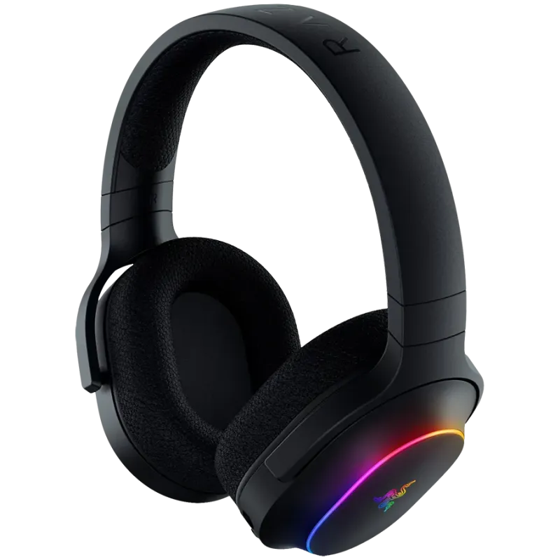 Razer Barracuda X Chroma, Gaming Headset, Black, Oval Ear Cushions, 2.4 GHz Wireless / Bluetooth, Breathable Fabric with Memory 