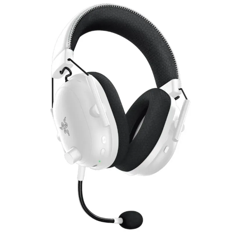 BlackShark V2 Pro (2023) - White, Wireless Gaming Headset, Razer TriForce Titanium Driver 50 mm, Oval Ear Cushions, Detachable S