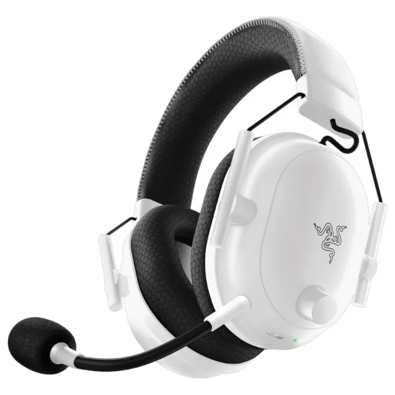 BlackShark V2 Pro (2023) - White, Wireless Gaming Headset, Razer TriForce Titanium Driver 50 mm, Oval Ear Cushions, Detachable S