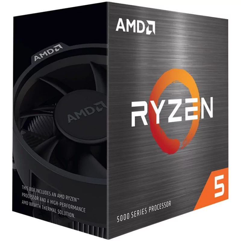 AMD CPU Desktop Ryzen 5 6C/12T 5600X (3.7/4.6GHz Max Boost,35MB,65W,AM4) box with Wraith Stealth Cooler - 1