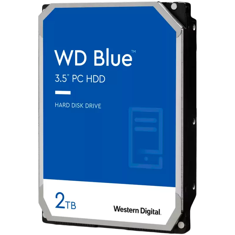 HDD Desktop WD Blue (3.5'', 2TB, 256MB, 7200 RPM, SATA 6 Gb/s) - 1