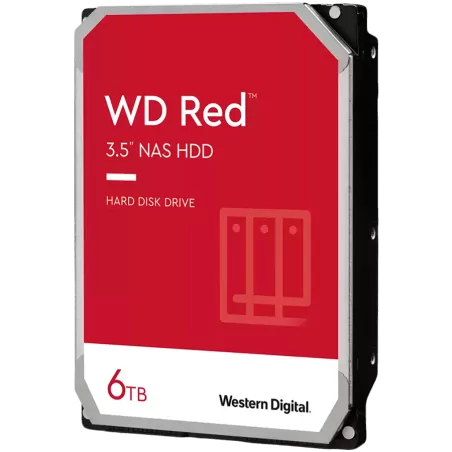 HDD Desktop WD Red (3.5'', 6TB, 256MB, 5400 RPM, SATA 6 Gb/s) - 1