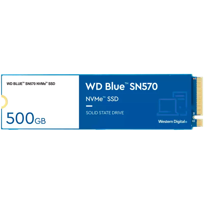 SSD WD Blue (M.2, 500GB, PCIe Gen3) - 1