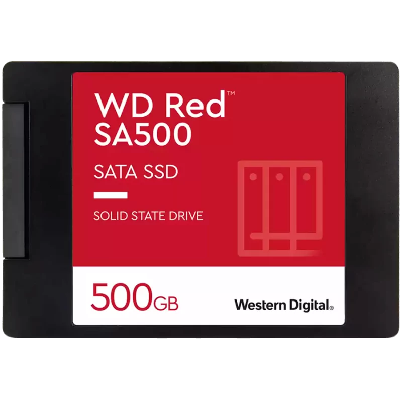 WD SSD Red 500GB 2.5 SATA 6Gb/s, Read/Write: 560 / 530 MB/s, Random Read/Write IOPS 95K/85K, TBW 350 - 1