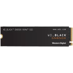 SSD WD Black SN850X 1TB M.2 2280 PCIe Gen4 x4 NVMe, Read/Write: 7300/6300 MBps, IOPS 800K/1100K, TBW: 600