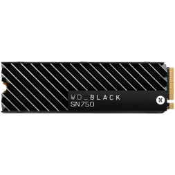 WD SSD BLACK SN750 1Tb M.2 2280 NVMe Read/Write: 3470 / 3000 MB/s, 515k/560k IOPS, TBW 600TB Heatsink