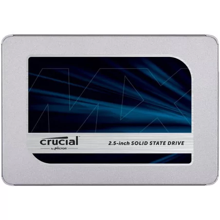 CRUCIAL MX500 500GB SSD, 2.5'' 7mm, SATA 6 Gb/s, Read/Write: 560/510 MB/s, Random Read/Write IOPS 95k/90k, with 9.5mm adapter - 