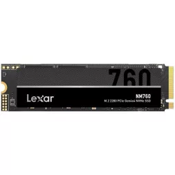 LEXAR NM760 512GB High Speed PCIe Gen 4x4, M.2 NVMe, up to 5300 MB/s read and 4500 MB/s write