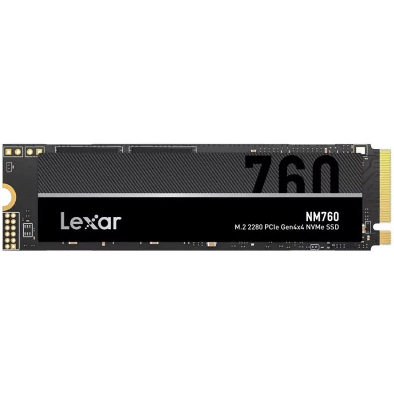 LEXAR NM760 512GB High Speed PCIe Gen 4x4, M.2 NVMe, up to 5300 MB/s read and 4500 MB/s write - 1