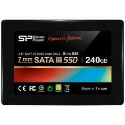 SILICON POWER S55 240GB SSD, 2.5'' 7mm, SATA 6Gb/s, Read/Write: 556 / 480 MB/s, IOPS 80K