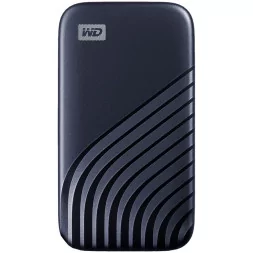 WD 500GB My Passport SSD - Portable SSD, up to 1050MB/s Read and 1000MB/s Write Speeds, USB 3.2 Gen 2 - Midnight Blue