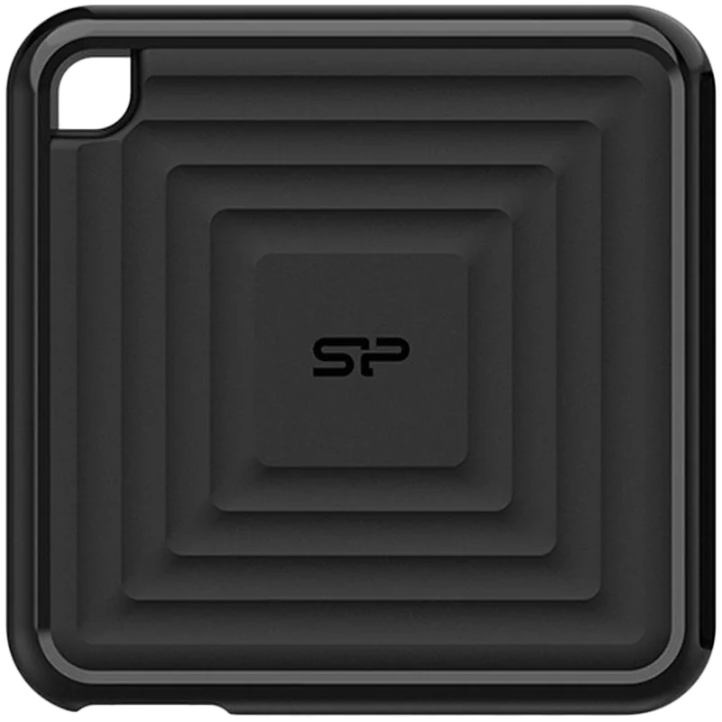 SILICON POWER PC60 480GB External SSD, Read/Write: 540 / 500 MB/s, Black, cable: Type-C to USB Type-A (PC/NB) - 1