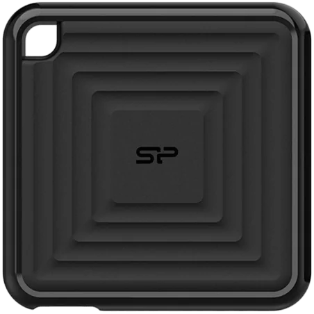 SILICON POWER PC60 480GB External SSD, Read/Write: 540 / 500 MB/s, Black, cable: Type-C to USB Type-A (PC/NB) - 1