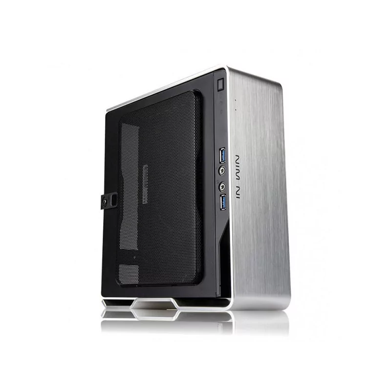 Chassis In Win BQ696 BQ696 MINI ITX CHASSIS WITH ALUMINUM FRAME/ IP-AD150A7-2/ EU POWER CORD/ BLACK/SILVER COLOR/ RETAIL - 1