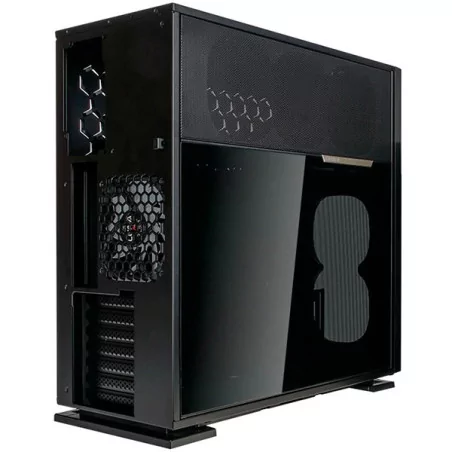 Chassis In Win 515, Tempered Glass, Steel Frame, Quick-Release Side Panel, InWin Luna AL120 ARGB PWM fan, GPU Anti-Sag Support, 