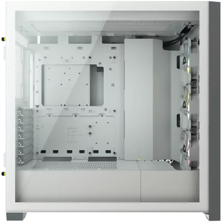 CORSAIR iCUE 5000X RGB Tempered Glass Mid-Tower ATX PC Smart Case — White - 3