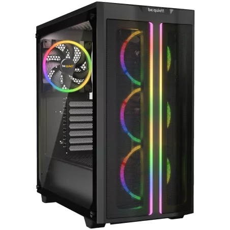 be quiet! PURE BASE 500FX Black, ATX/M-ATX/Mini-ITX, 1x Light Wings PWM 140mm, 3x Light Wings PWM 120mm, ARGB Lighting, 1x USB 3