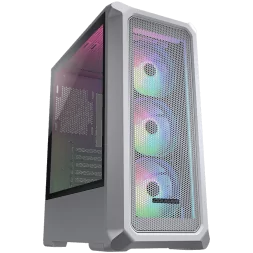 COUGAR Archon 2 RGB (White), Mid Tower, 3x 120 ARGB Fans, RGB Button, 3mm Tempered Glass, Mini ITX / Micro ATX / ATX, USB 3.0 x 