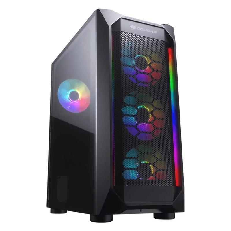 Chassis COUGAR MX410 Mesh-G RGB, Mid Tower, MiniITX/MicroATX/ATX, 210 x 455 x 380 (mm), USB 3.0 x 2, USB 2.0 x 2, Mic x 1 / Audi