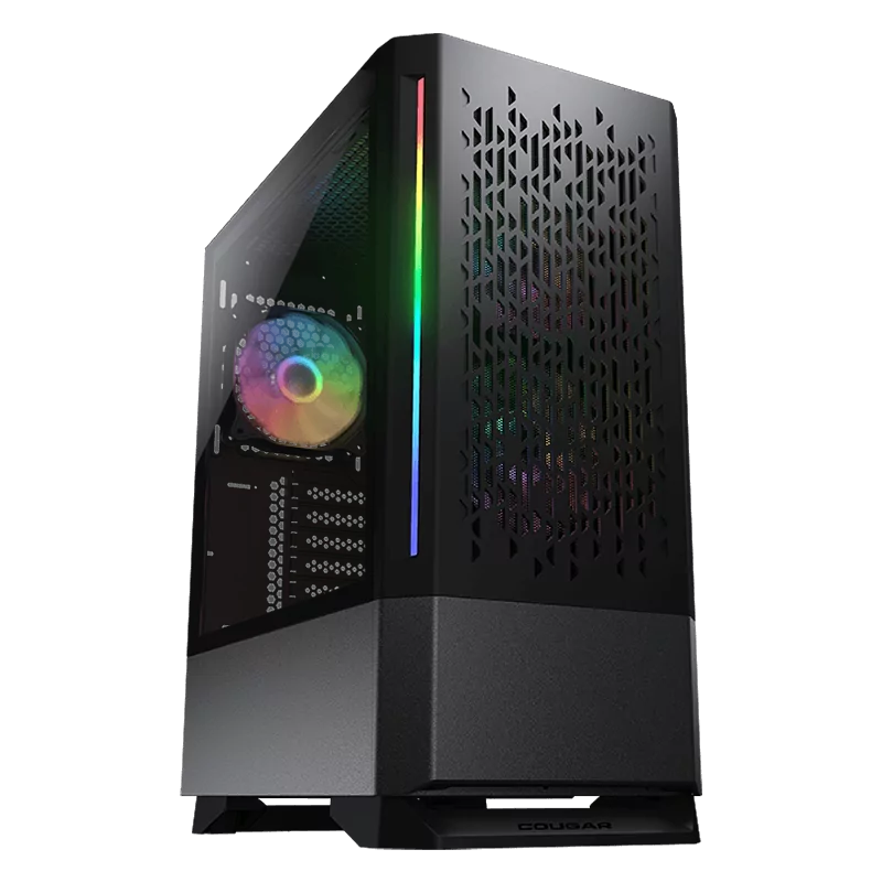 COUGAR MX430 Air RGB (Black), Mid Tower, Mini ITX / Micro ATX / ATX, USB 3.0 x 2, USB 2.0 x 1, Mic x 1 / Audio x 1, Reset Button COUGAR MX430 Air RGB (Black), Mid Tower, Mini ITX / Micro ATX / ATX, USB 3.0 x 2, USB 2.0 x 1, Mic x 1 / Audio x 1, Reset Button