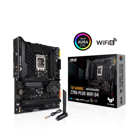 Дънна платка ASUS TUF GAMING Z790-PLUS WIFI D4, LGA 1700, PCIe 5.0, ATX, Wi-Fi 6, AURA Sync RGB - 7