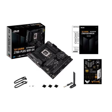 Дънна платка ASUS TUF GAMING Z790-PLUS WIFI D4, LGA 1700, PCIe 5.0, ATX, Wi-Fi 6, AURA Sync RGB - 8