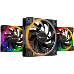 be quiet! LIGHT WINGS 120mm PWM high-speed Triple-Pack, 4-pin, Fan speed: 2500RPM, ARGB (ARGB Hub included), 31 db(A), 3 years w