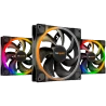be quiet! LIGHT WINGS 140mm PWM Triple-Pack, 4-pin, Fan speed: 1500RPM, ARGB (ARGB Hub included), 23.3 db(A), 3 years warranty -