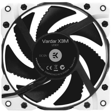 EK-Vardar X3M 120ER (500-2200 rpm) - White, 120mm fan, 4-pin PWM - 1