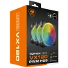 COUGAR Vortex ARGB VX120 KIT, Cooling Fan, Hydro-Dynamic Bearing, 48.98 CFM ± 10% Air Flow, 1.04 mmH20 ± 10% Static Pressure, Sp