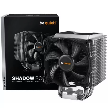 be quiet! SHADOW ROCK 3, 1x Shadow Wings 2 120mm PWM high-speed, TDP: 190W, Intel: 1700/ 1200/ 2066/ 1150/ 1151/ 1155/ 2011(-3) 