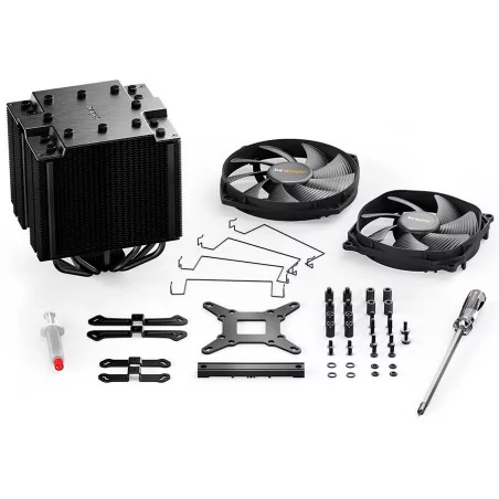 be quiet! DARK ROCK PRO 4, 1x Silent Wings 3 120mm PWM / 1x Silent Wings 135mm PWM, TDP: 250W, Intel: 1700/ 1200/ 2066/ 1150/ 11
