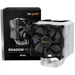 be quiet! SHADOW ROCK 3 White, 1x Shadow Wings 2 120mm PWM high-speed, TDP: 190W, Intel: 1700/ 1200/ 2066/ 1150/ 1151/ 1155/ 201