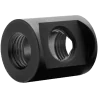 EK-Quantum Torque Splitter 3F T cylinder-shaped adapter fitting - Black - 2