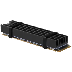 AXAGON CLR-M2L10 passive - M.2 SSD, 80mm SSD, ALU body, silicone thermal pads, height 10mm