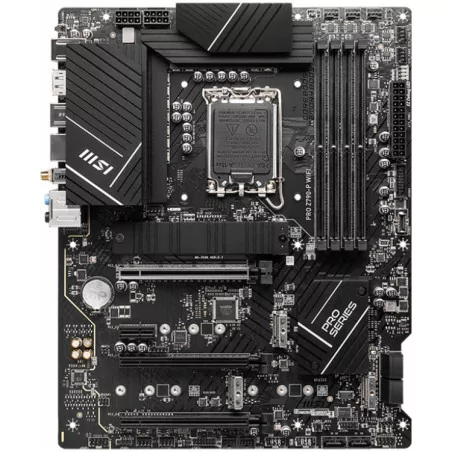 MSI PRO Z790-P WIFI, Socket 1700, Dual Channel DDR5 7000+MHz, 3x PCIe x16 slot, 4x M.2 slot, 1x HDMI, 4x USB 3.2 Gen 1, 4x USB 2