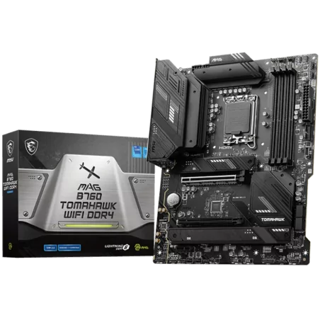 MSI MAG B760 TOMAHAWK WIFI DDR4, ATX, Socket 1700, Dual Channel DDR4 5333(OC)MHz, 2x PCIe x16 slots, 3x M.2 slots, 1x HDMI, 1x D