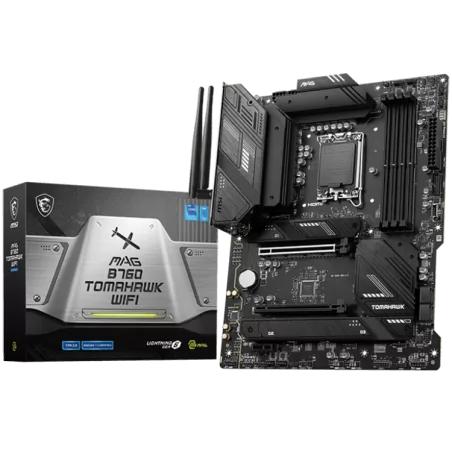 MSI MAG B760 TOMAHAWK WIFI, ATX, Socket 1700, Dual Channel DDR5 7000+(OC)MHz, 2x PCIe x16 slots, 3x M.2 slots, 1x HDMI, 1x DP, 1