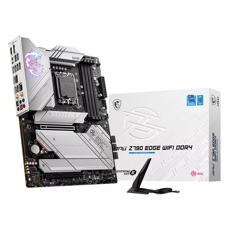 MSI MPG Z790 EDGE WIFI DDR4, ATX, LGA 1700, Dual Channel DDR4 5333(OC)MHz, 2x PCIe x16 slots, 5x M.2 slots, 1x HDMI, 1x DP, 1x U