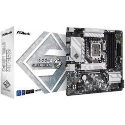 ASROCK MB Desktop B660M STEEL LEGEND (S1700, B660M, 4xDDR4, 1xPCIe 4.0x16, 2xPCIe 3.0x1, 6xSATA, 2xM.2 PCIe, 1x USB-C, 6x USB 3.