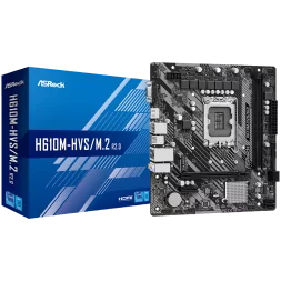 ASROCK MB Desktop H610M-HVS (S1700, 2x DDR4, 1x PCIe 4.0 x16, 1x PCIe 3.0 x1, 1x SSD Ultra M.2 PCIe, 4x SATA3 6.0Gb/s, 4x USB 3.