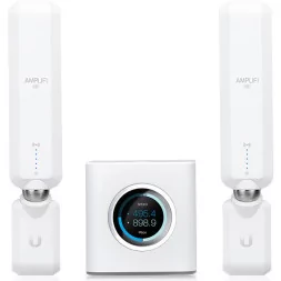 Ubiquiti AmpliFi HD (High-Density) Home Wi-Fi System, with 1x HD Mesh Router + 2x HD Meshpoints, Wi-Fi/Gigabit Ethernet (1) WAN,