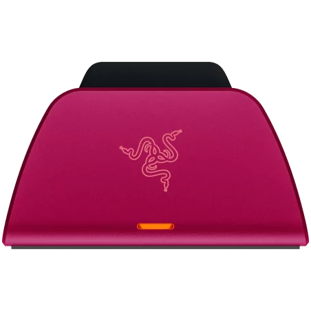 Razer Quick Charging Stand for PS5 - Cosmic Red, Quick Charge, Curved Cradle Design, Matches Your PS5 DualSense Wireless Control