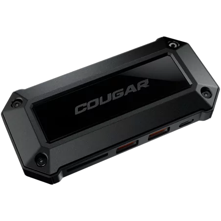 COUGAR DH07, Slim 7-Port Docking Hub, 2x HDMI (Single 4K/60Hz, dual-monitor 4K/30Hz), 2x USB Type-A 3.1 Gen2, 1x USB Type-C 3.1 