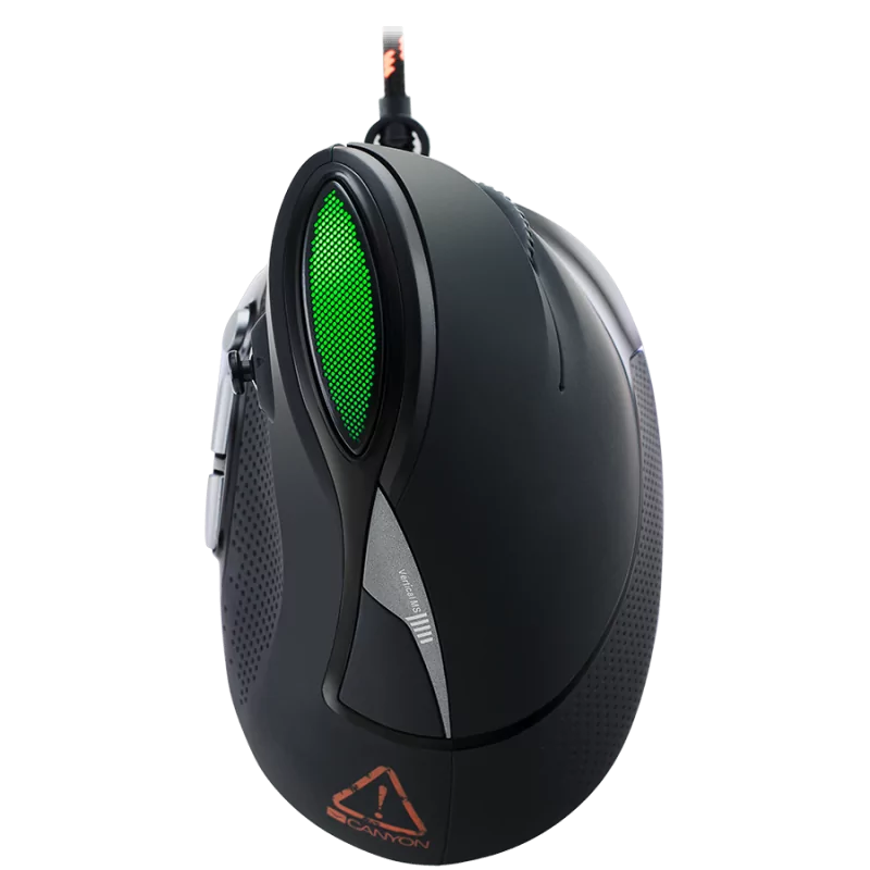 CANYON Emisat GM-14 Wired Vertical Gaming Mouse with 7 programmable buttons, Pixart optical sensor, 6 levels of DPI and up to 48 CANYON Emisat GM-14 Wired Vertical Gaming Mouse with 7 programmable buttons, Pixart optical sensor, 6 levels of DPI and up to 48