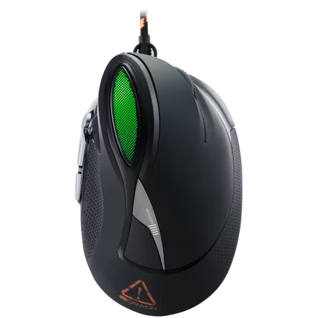 CANYON Emisat GM-14 Wired Vertical Gaming Mouse with 7 programmable buttons, Pixart optical sensor, 6 levels of DPI and up to 48