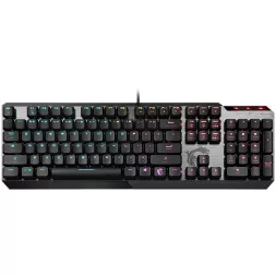 MSI VIGOR GK50 LOW PROFILE US Mechanical Gaming Keyboard, Kailh Low Profile White Clicky Switches, 6+N Key Rollover, MSI Mystic 
